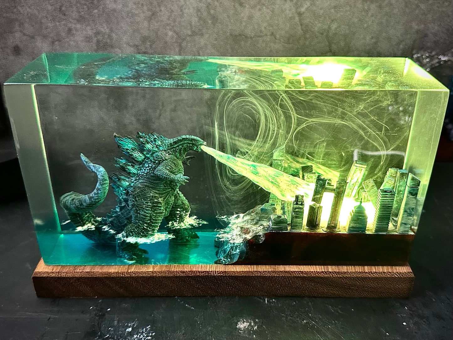 Godzilla Resin Lamp